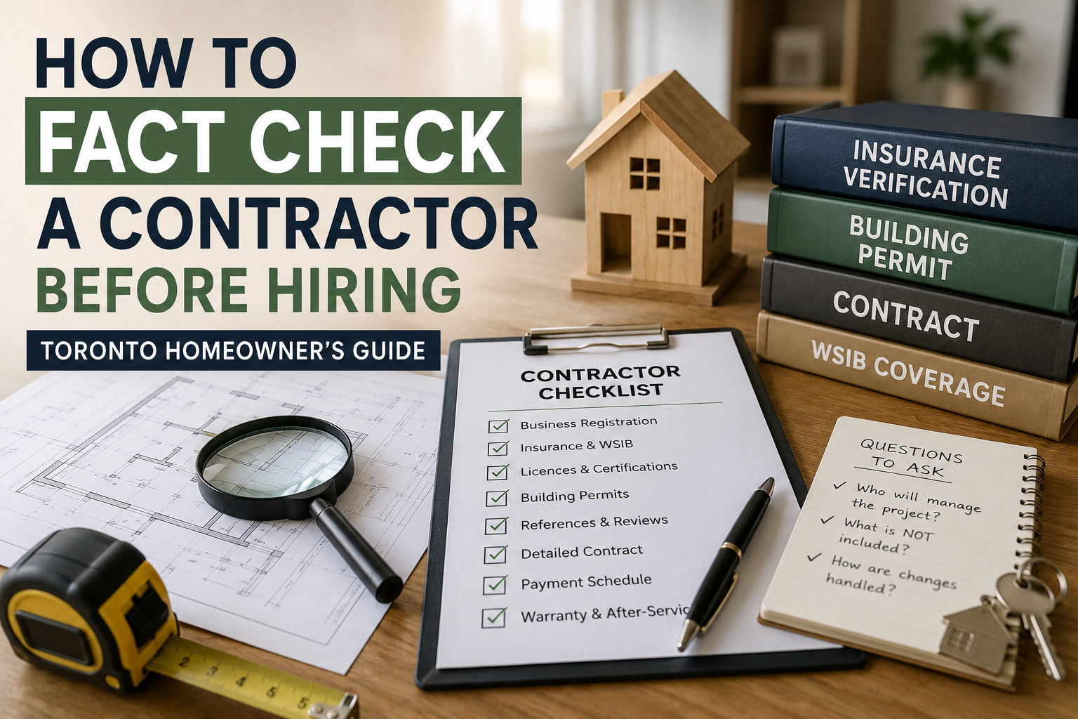How to Fact Check a Contractor Before Hiring in Toronto | A Homeowner's Complete Guide