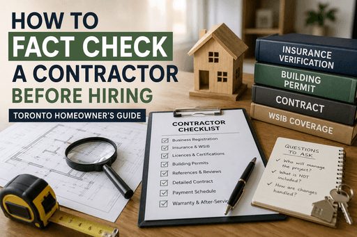 How to Fact Check a Contractor Before Hiring in Toronto | A Homeowner's Complete Guide