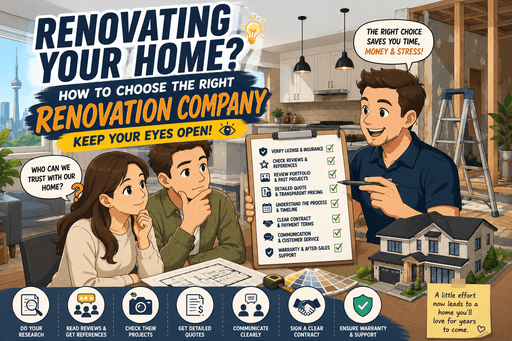 How to Choose the Right Renovation Company in Toronto? Homeowners Need to Be Extra Careful