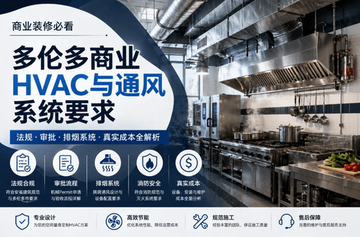 多伦多商业HVAC与通风系统要求详解：法规、排烟系统与真实成本指南