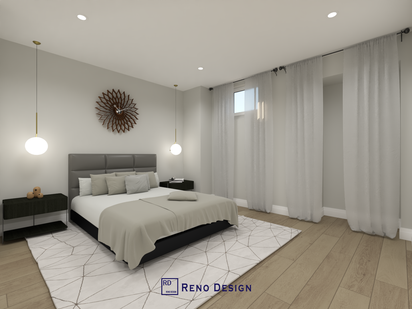 This basement bedroom is part of a 1250 sqft modern basement renovation project located in the Aurora community of the Greater Toronto Area. Designed with a clean and contemporary style, the bedroom features a neutral color palette, efficient lighting, and a comfortable layout that enhances privacy and functionality. The renovation transforms the basement into a practical living space, adding flexibility and value to the home, completed by a professional Toronto renovation company.