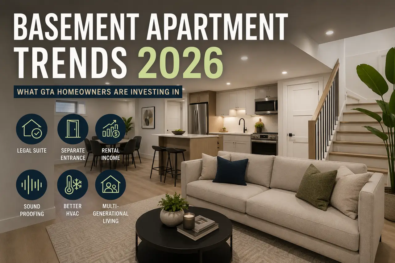 Basement Apartment Trends 2026: What Toronto Homeowners Need to Know - Blog Cover