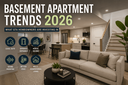 Basement Apartment Trends 2026: What Toronto Homeowners Need to Know