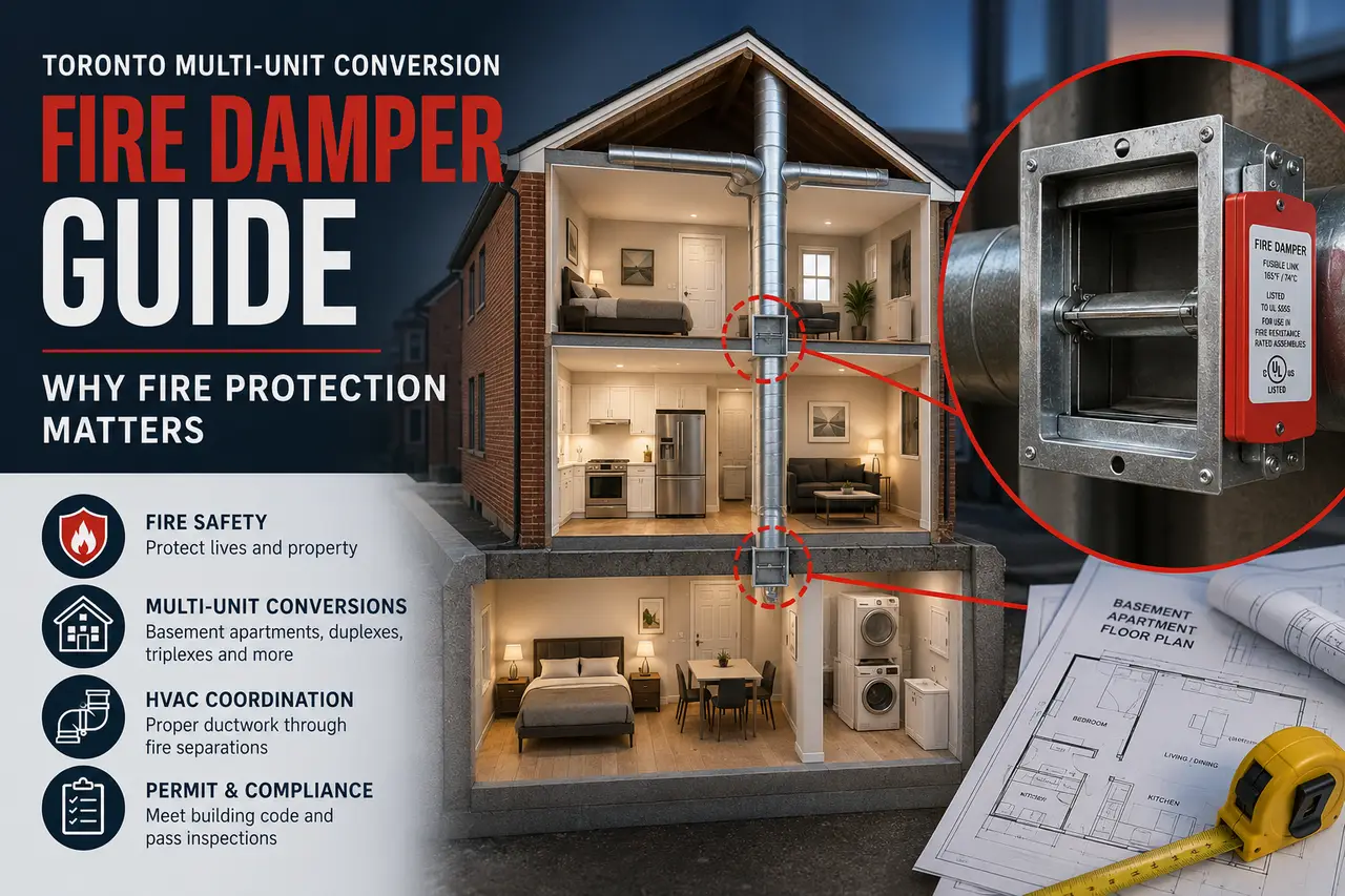 Toronto Multi-Unit Conversion Fire Damper Guide: Why Fire Protection Matters - Blog Cover