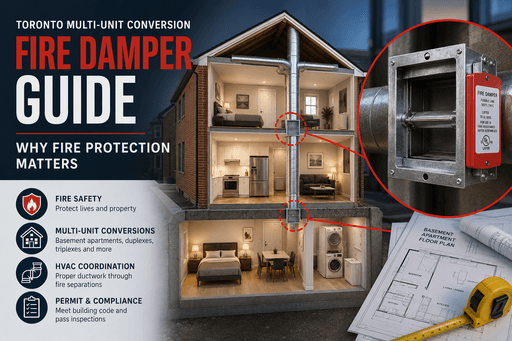 Toronto Multi-Unit Conversion Fire Damper Guide: Why Fire Protection Matters
