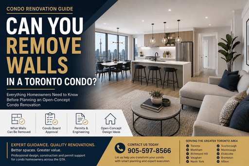 Can You Remove Walls in a Toronto Condo? What Homeowners Need to Know