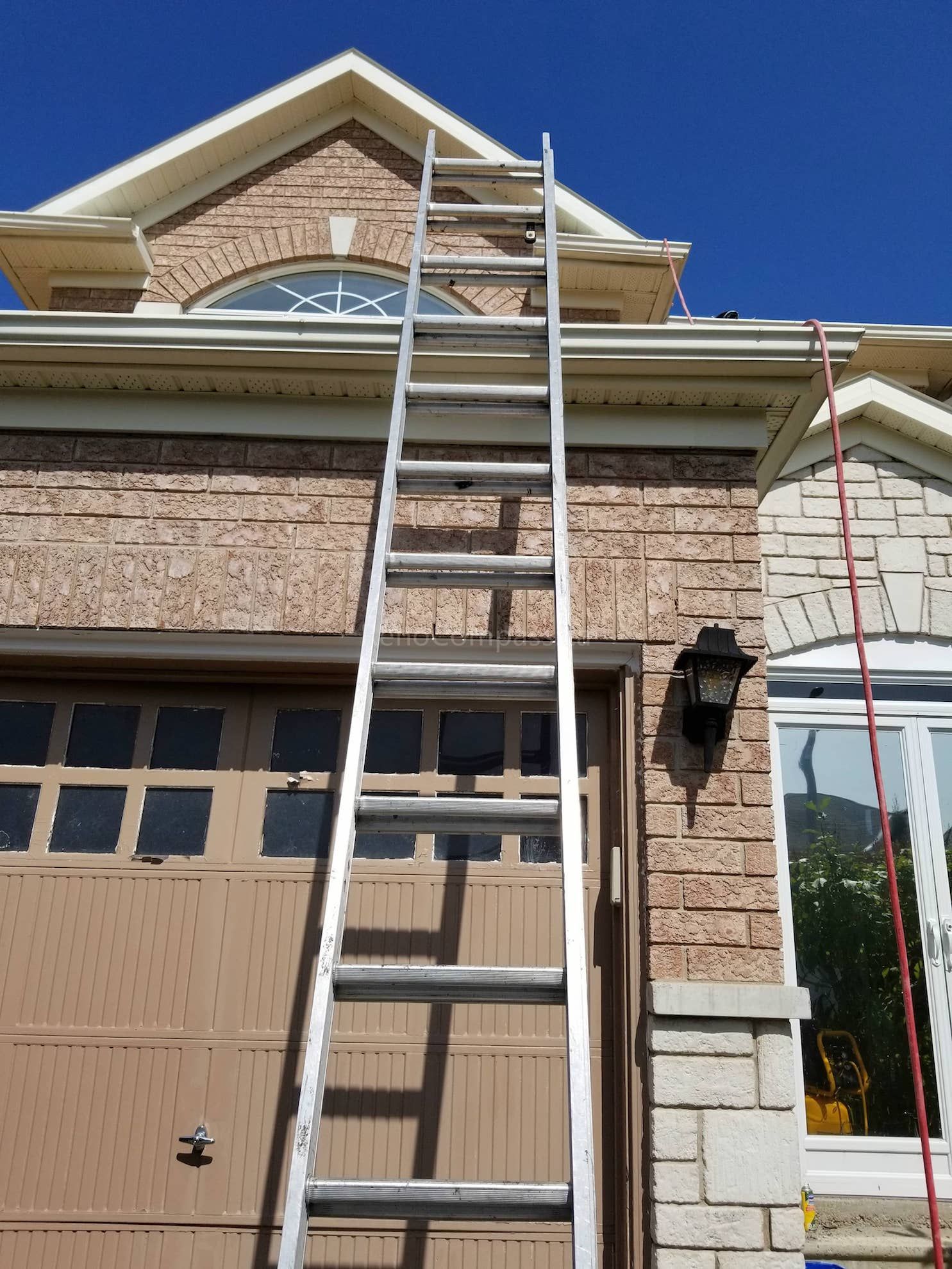 Completed roofing replacement project in Richmond Hill by Reno Compass. The new roof enhances durability, insulation, and exterior appearance, providing homeowners with long-lasting protection and modern curb appeal in the Toronto area.