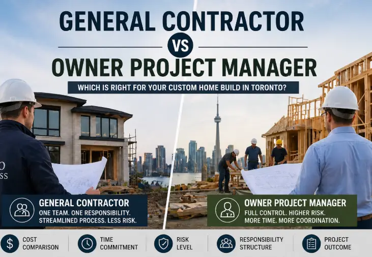 Toronto Custom Home Build Guide: Should You Hire a General Contractor or Act as Your Own Project Manager? - Blog Cover