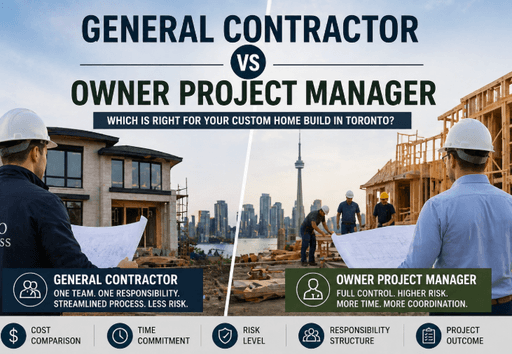 Toronto Custom Home Build Guide: Should You Hire a General Contractor or Act as Your Own Project Manager?