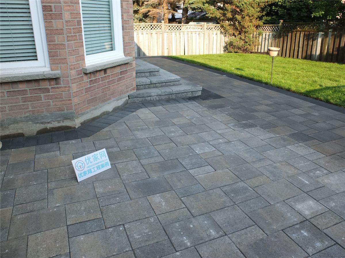 Contemporary outdoor renovation with professionally installed interlocking stone and landscaping upgrades in Markham. This Toronto renovation project delivers a clean, modern finish that enhances property value, outdoor comfort, and long-term durability.