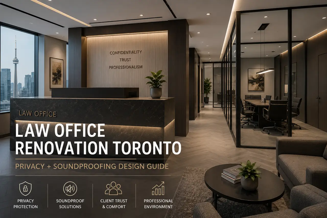 Law Office Renovation Toronto: Why Privacy & Soundproofing Matter More Than Ever - Blog Cover