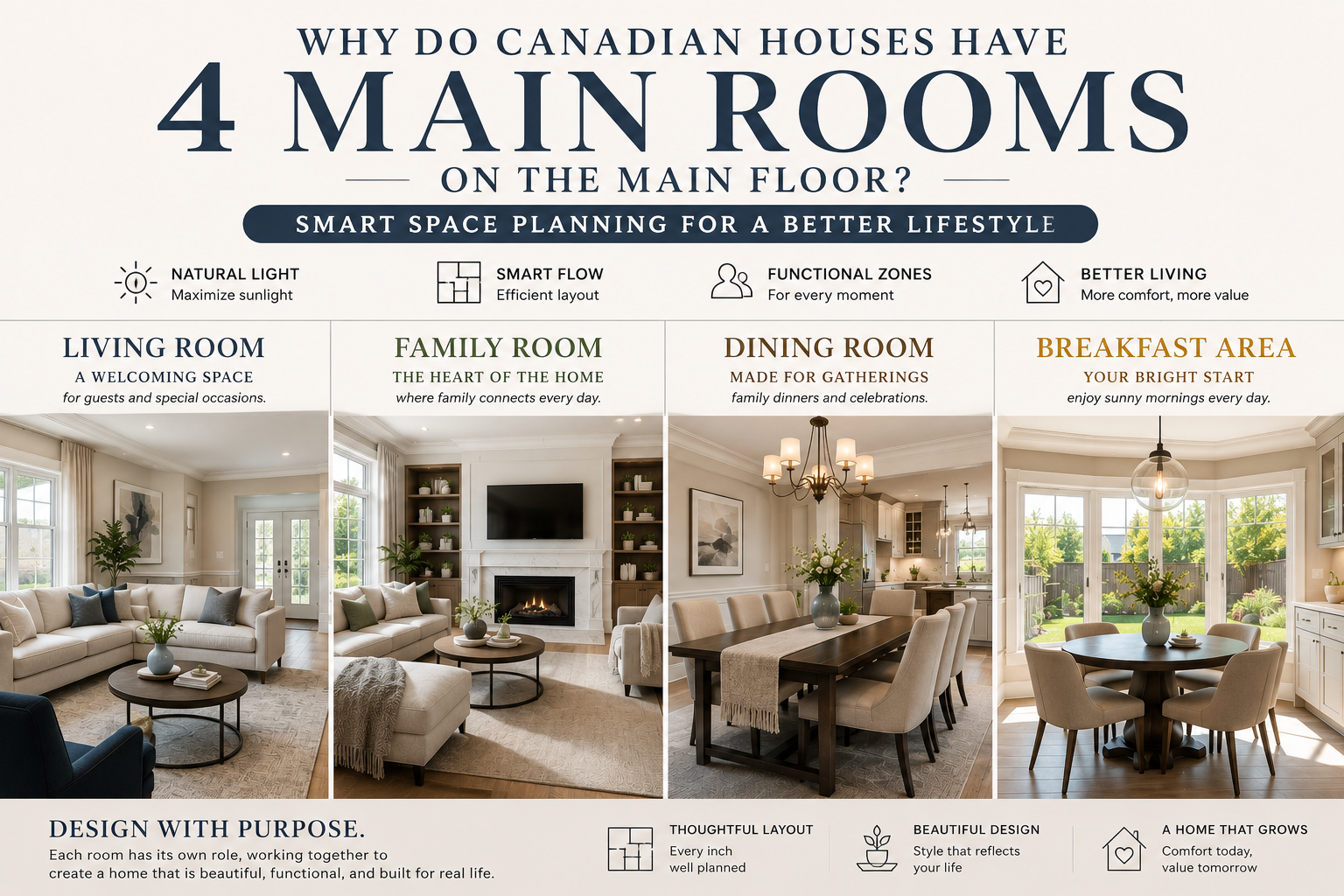 House Four Main Rooms Layout Guide: How Professional Designers Plan the Perfect Main Floor