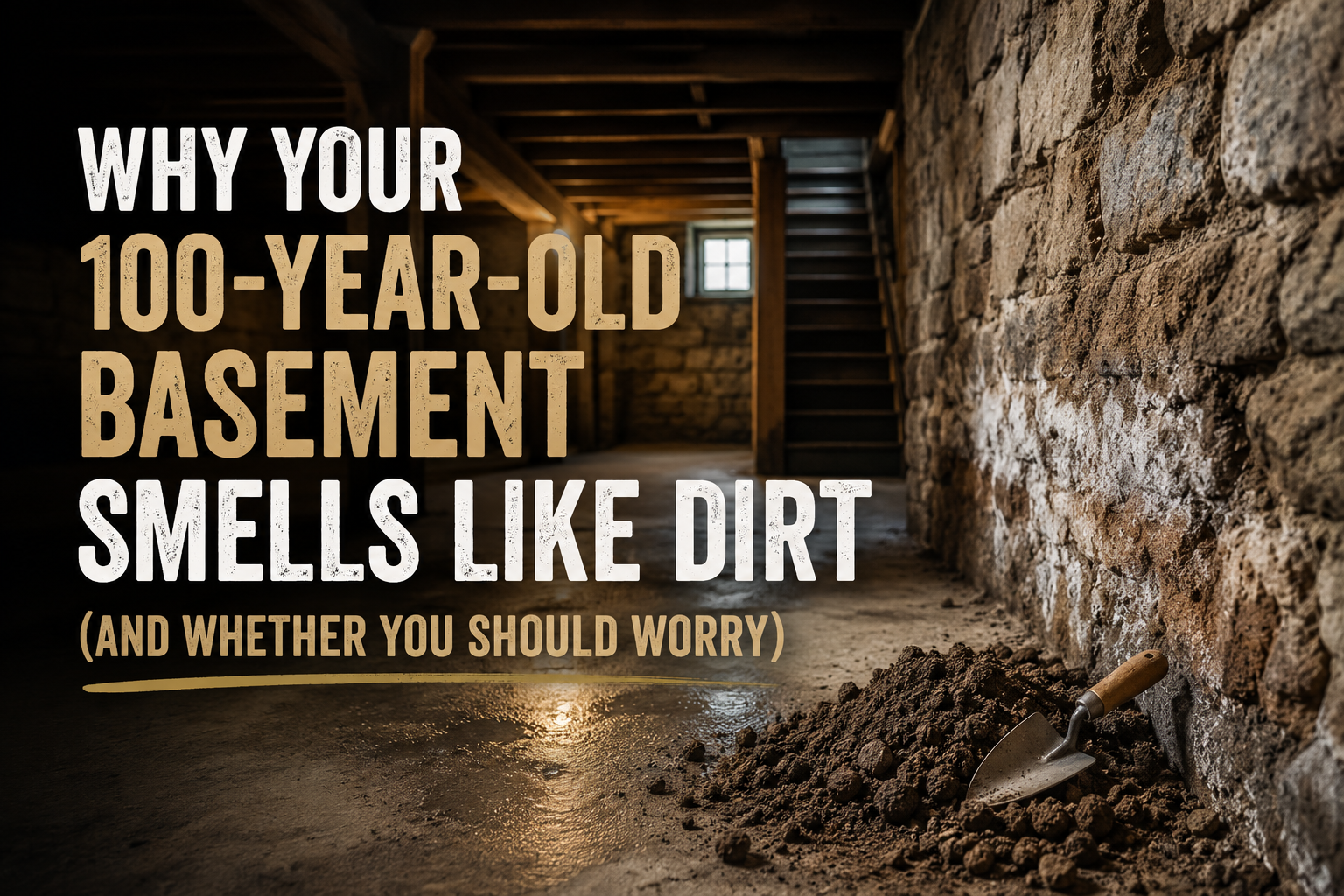 Why Your 100-Year-Old Basement Smells Like Dirt (And Whether You Should Worry)