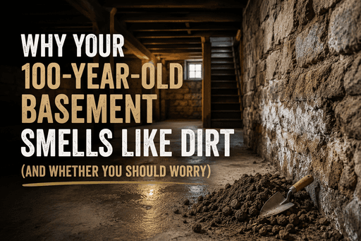 Why Your 100-Year-Old Basement Smells Like Dirt (And Whether You Should Worry)