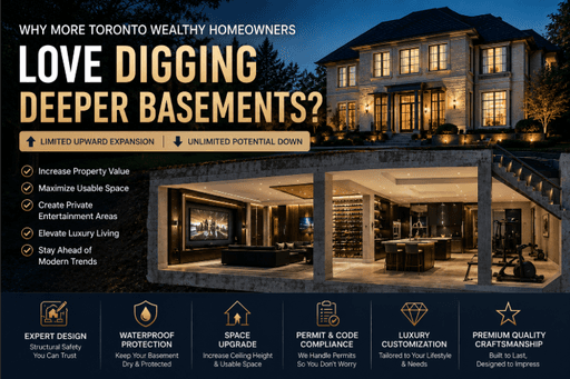 Why More Toronto Luxury Homeowners Are Choosing Basement Underpinning