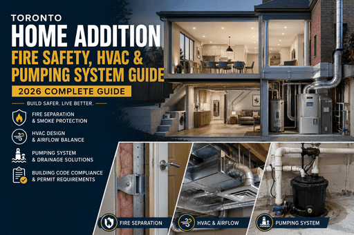 Toronto Home Addition Fire Safety, HVAC & Pumping System Guide (2026)