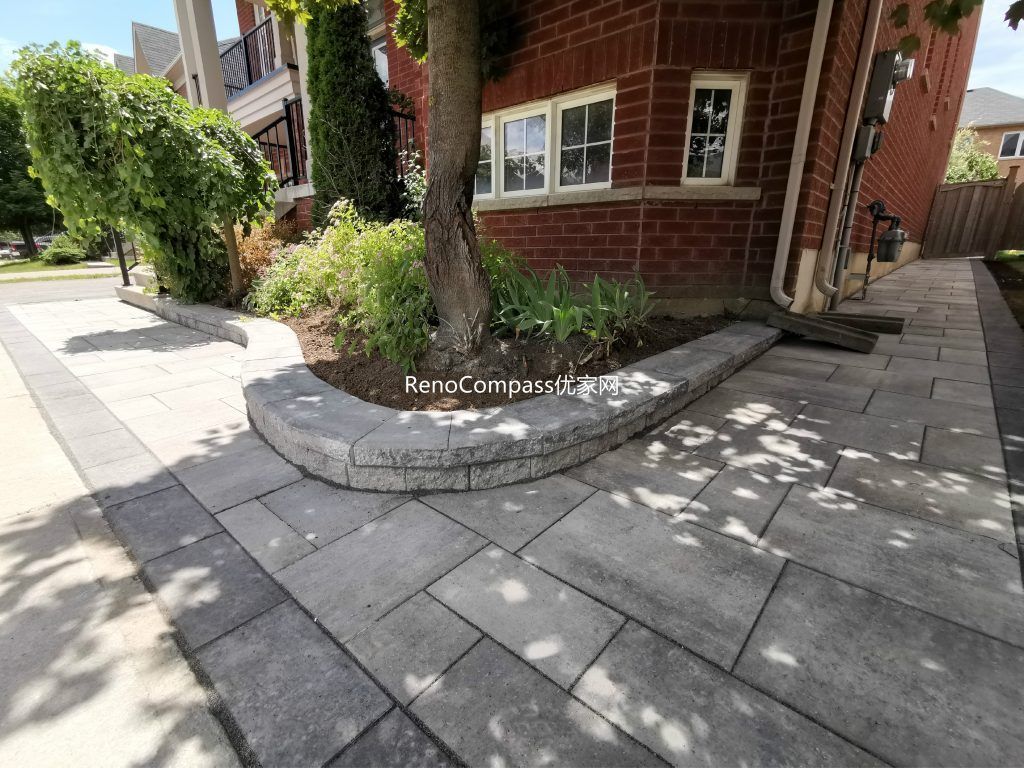 Richmond Hill Side Interlocking Pathway | Elegant Stone Design with Garden Edge
