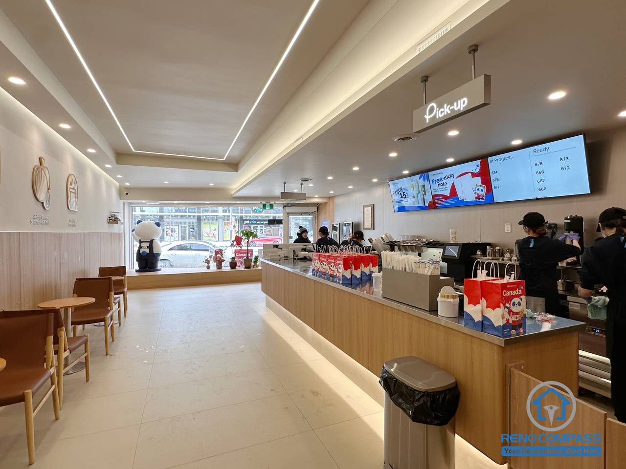 North York Bubble Tea Shop Interior and Service Area Renovation | Toronto Commercial Renovation Project