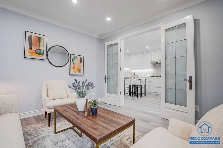 Interior painting project in Vaughan with neutral tones, creating a fresh, clean, and cohesive look throughout the home.