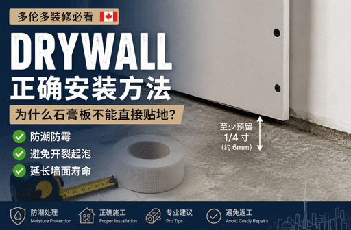 Drywall 正确安装方法｜多伦多装修最容易忽略的细节