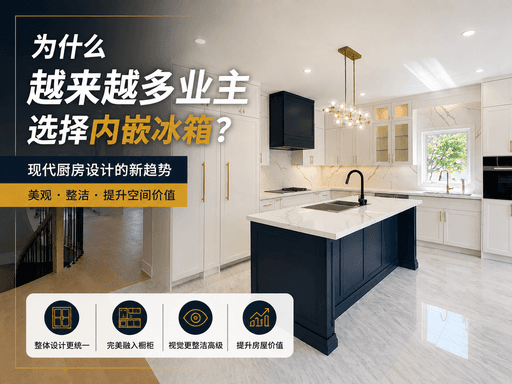 为什么越来越多多伦多业主选择内嵌冰箱？现代厨房设计的新趋势