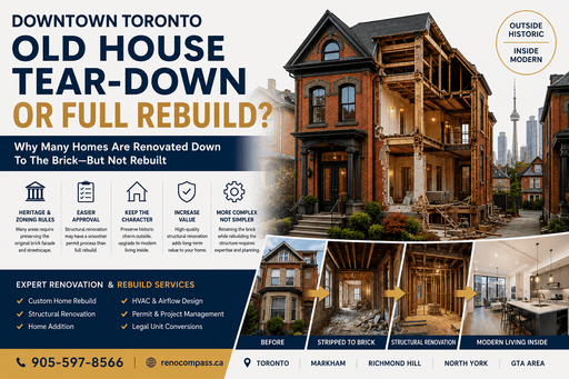 Why Are So Many Downtown Toronto Homes Renovated Down to the Brick Instead of Fully Rebuilt?