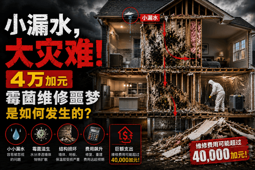小漏水，大灾难：4万加元霉菌维修噩梦是如何发生的？