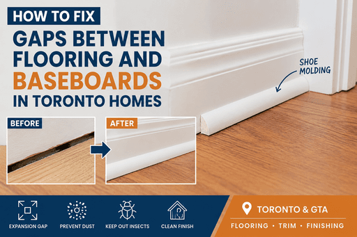 How to Fix Gaps Between Flooring and Baseboards in Toronto Homes