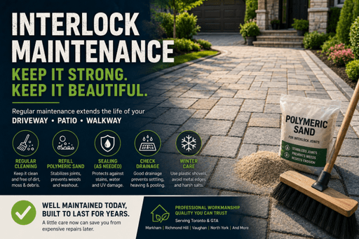 Interlock Maintenance Toronto | What Most Homeowners Ignore