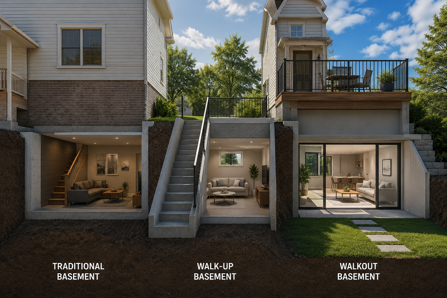 What Is a Walk-In Basement? Understanding Walk-Up, Walkout & Separate Entrance Basements in Ontario