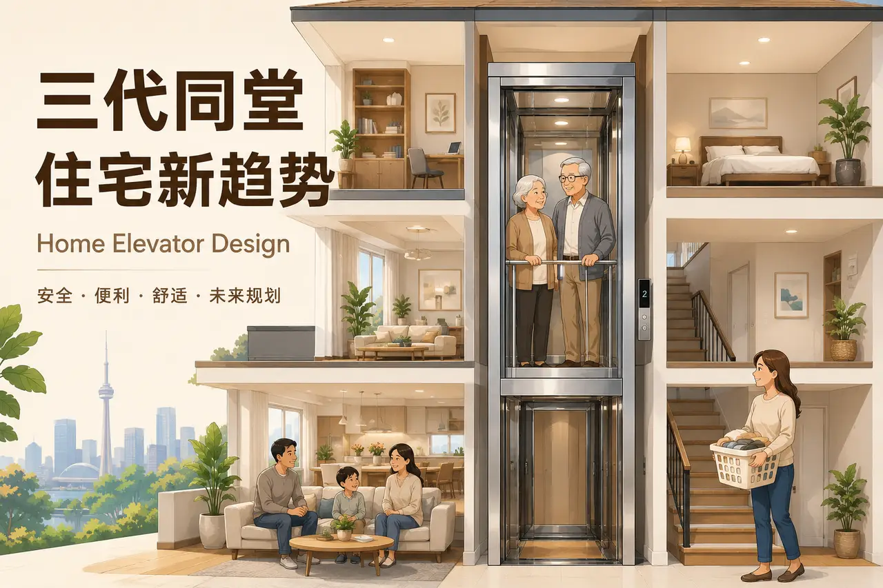 多伦多家用升降机安装指南｜原居养老住宅设计 - 装修攻略封面