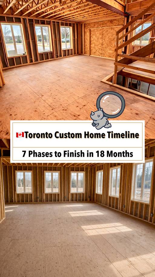 Toronto Custom Home Build Timeline: 7 Phases (18 Months)