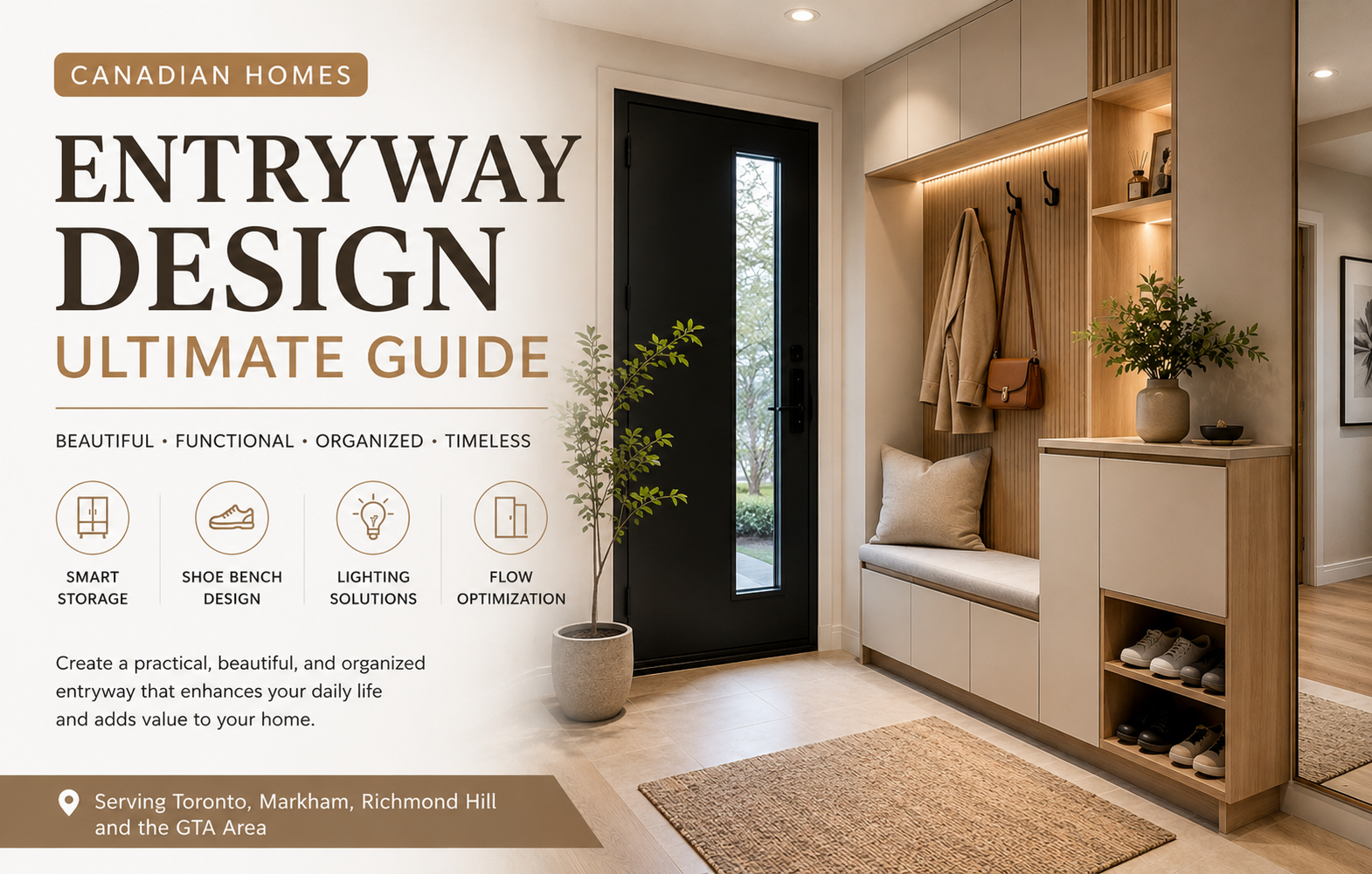 Toronto Entryway Design Guide | How to Create a Beautiful, Functional & Organized Home Entrance