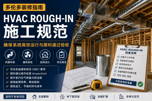 多伦多 HVAC Rough-in 施工规范完整指南