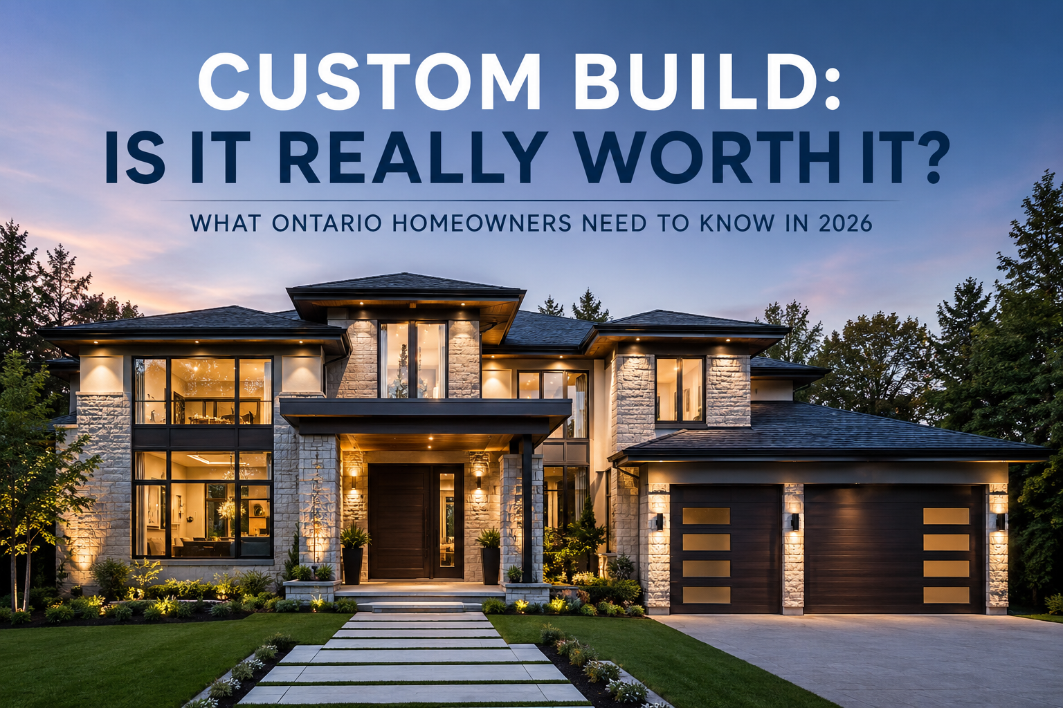 Custom Build: Is It Really Worth It? What Ontario Homeowners Need to Know in 2026
