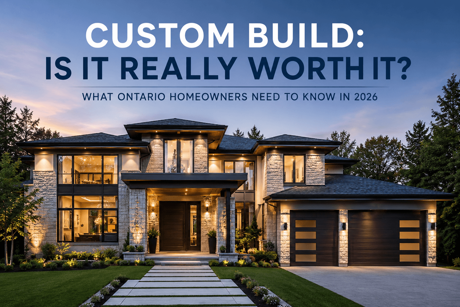Custom Build: Is It Really Worth It? What Ontario Homeowners Need to Know in 2026
