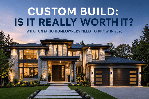 Custom Build: Is It Really Worth It? What Ontario Homeowners Need to Know in 2026
