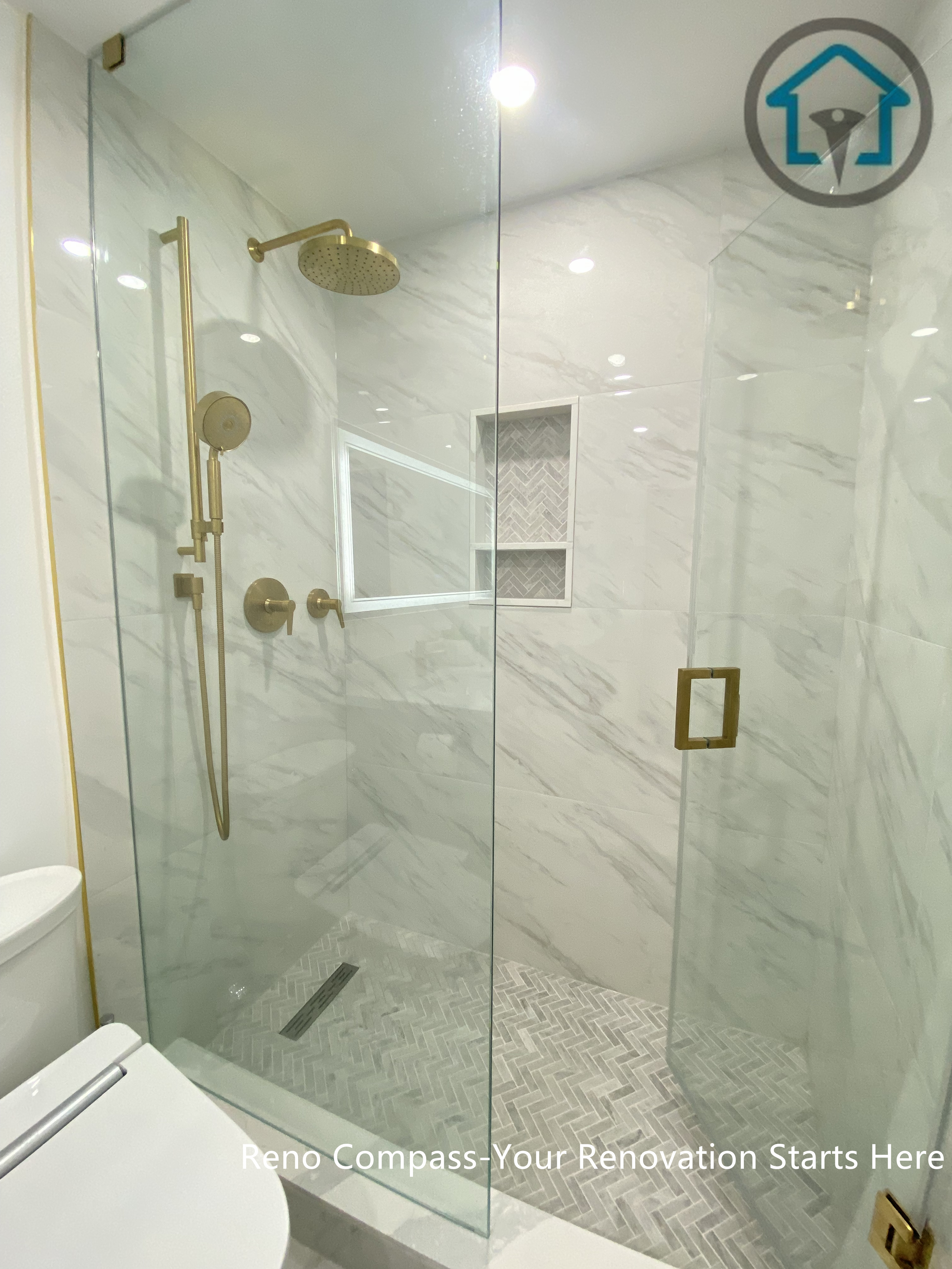 This Pickering bathroom renovation focuses on creating a clean, bright, and timeless space with a modern touch.
