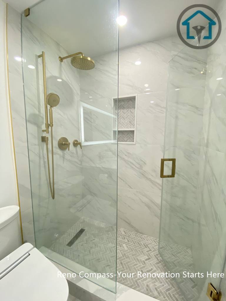 This Pickering bathroom renovation focuses on creating a clean, bright, and timeless space with a modern touch.