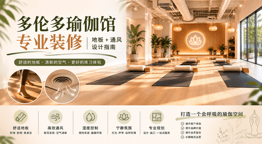 多伦多瑜伽馆装修｜地板与通风设计指南