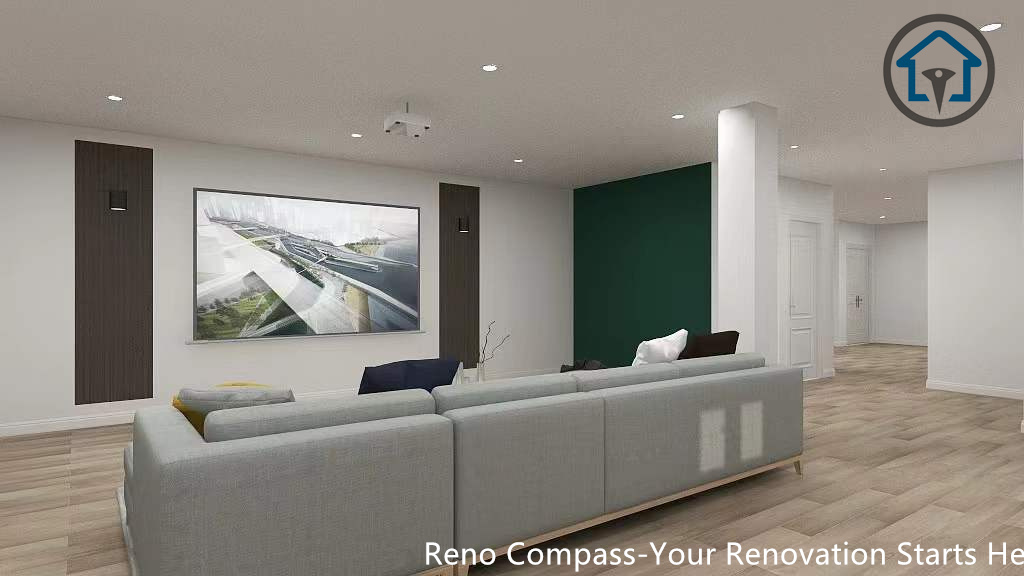 Basement design and build project in Markham featuring practical storage solutions, minimal detailing, and durable finishes suited for long-term residential living.
