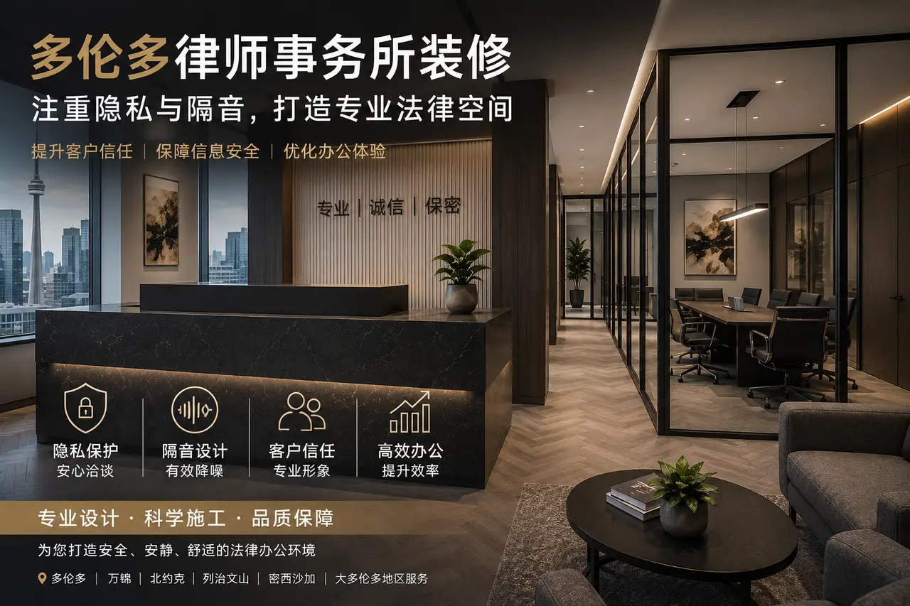 多伦多律师事务所装修｜隐私与隔音设计指南 - 装修攻略封面