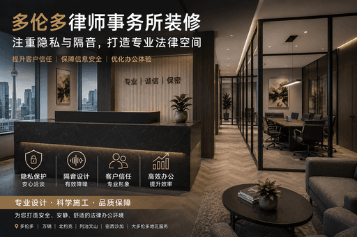 多伦多律师事务所装修｜隐私与隔音设计指南