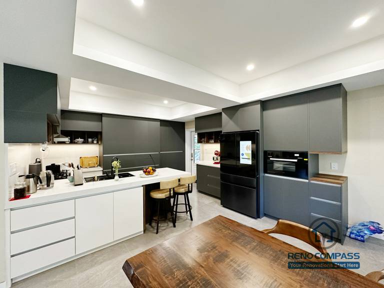 Modern interior renovation in North York featuring an open-concept living area with clean lines, neutral tones, and balanced proportions. Designed for everyday comfort and long-term livability by a professional Toronto renovation company.