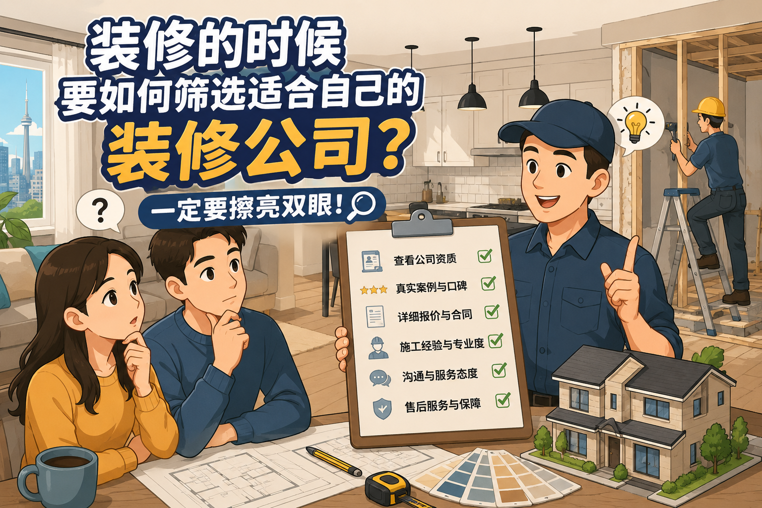 如何筛选适合自己的装修公司？多伦多屋主一定要擦亮双眼 - 多伦多建筑装修公司| RenoCompass.ca