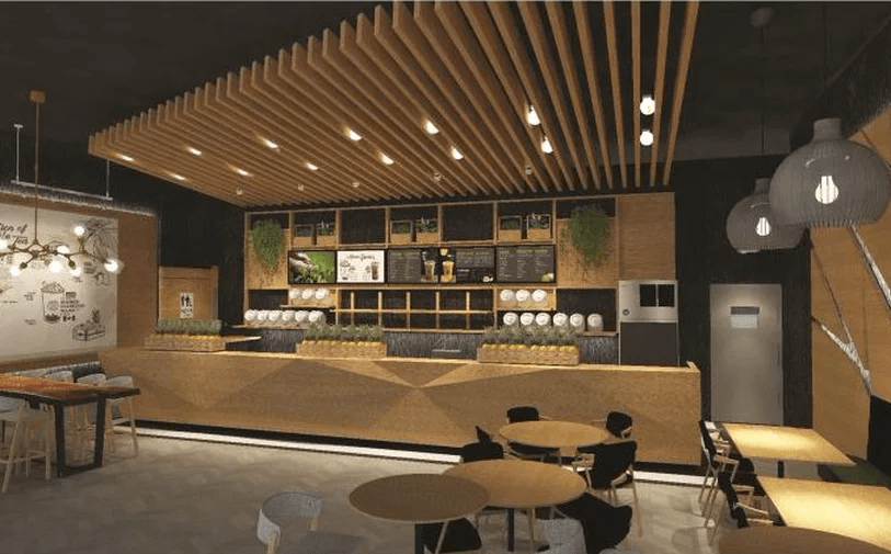 This modern commercial interior design project in Toronto showcases a stylish cafe and restaurant renovation featuring warm wood textures, custom ceiling slats, ambient lighting, and a functional service counter layout. Designed to enhance customer experience and brand atmosphere, the space blends contemporary aesthetics with practical commercial functionality. Completed by a professional Toronto Renovation Company, this project highlights high-quality craftsmanship and thoughtful spatial planning for hospitality businesses across the GTA.