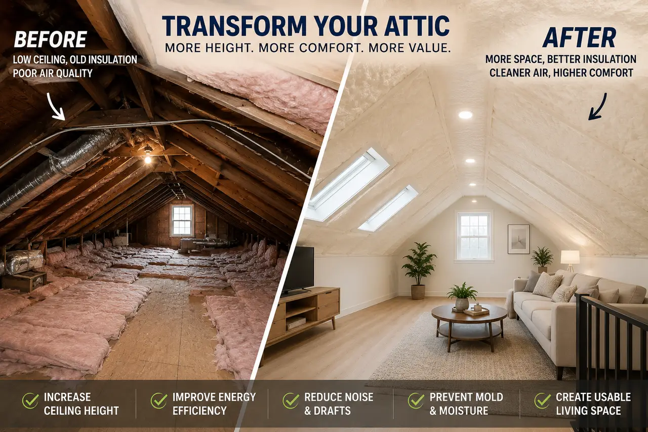 Why Toronto Homes Remove Old Insulation to Increase Ceiling Height - Blog Cover