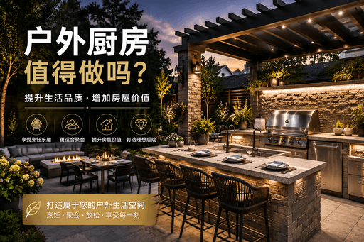 多伦多做户外厨房（Outdoor Kitchen）值得吗？提升生活品质，也可能提升房屋价值