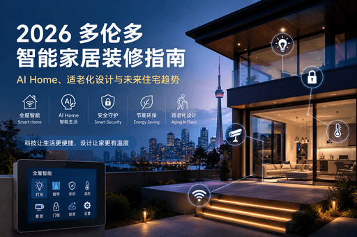 2026 多伦多智能家居装修指南：AI Home、适老化设计与未来住宅趋势