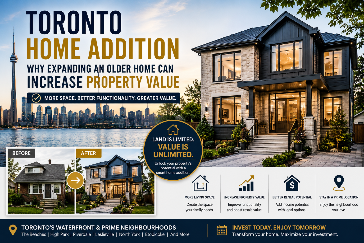 Why a Toronto Home Addition Can Significantly Increase Your Property Value